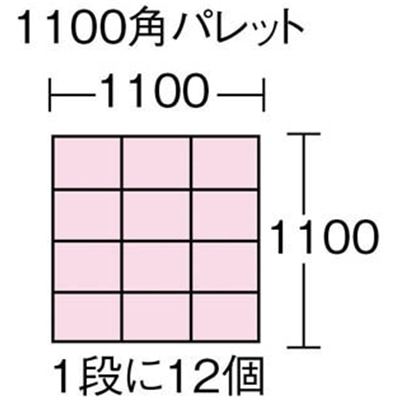 ■トラスコ中山(TRUSCO)　ＤＡ型エコキャップ再生コンテナ　９Ｌ　ライトブルー　DA-9EC-LB DA-9EC-LB