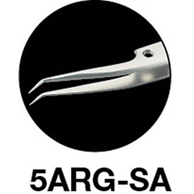 トラスコ中山(TRUSCO)　耐酸耐磁ピンセット　スイストゥィーズ型　１１５ｍｍ　斜め先細型  5ARG-SA 5ARG-SA