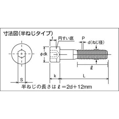 ■トラスコ中山(TRUSCO)　低頭六角穴付ボルト　ステンレス半ネジ　サイズＭ６Ｘ４０　３本入  B089-0640  (M6X40 3ｲﾘ) B089-0640 (M6X40 3ｲﾘ)