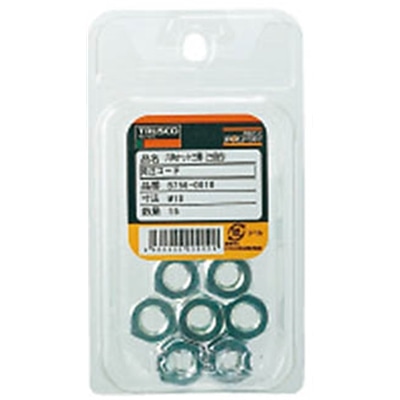 ■トラスコ中山(TRUSCO)　六角ナット３種　三価白　サイズＭ８Ｘ１．２５　３０個入  B756-0008 B756-0008