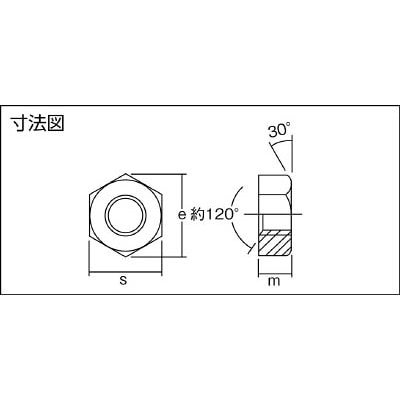 ■トラスコ中山(TRUSCO)　六角ナット１種　真鍮ニッケル　Ｍ４×０．７　１１０個入  B93-0004 B93-0004