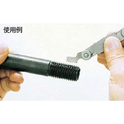■トラスコ中山(TRUSCO)　ピッチゲージ　測定範囲０．２５～６．０ｍｍ　６０°　２１枚組　JIS JIS