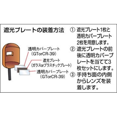 ■トラスコ中山(TRUSCO)　溶接用素ガラス　１００枚入　GT GT
