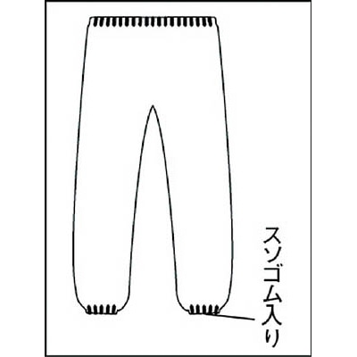 ■トラスコ中山(TRUSCO)　タイベック製作業服　ズボンＭサイズ　DPM-301　M DPM-301　M