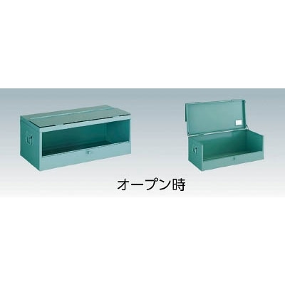 ■トラスコ中山(TRUSCO)　中型車載用前扉付工具箱　中皿なし　５００Ｘ３３０Ｘ２８０　F502 F502