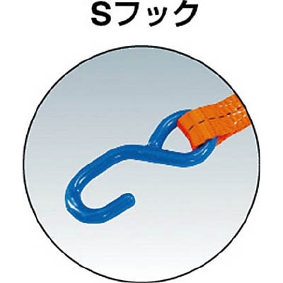 ■トラスコ中山(TRUSCO)　ベルト荷締機　２５ｍｍ幅　１５０ｋｇ　Ｓフックタイプ　GV25-150 GV25-150