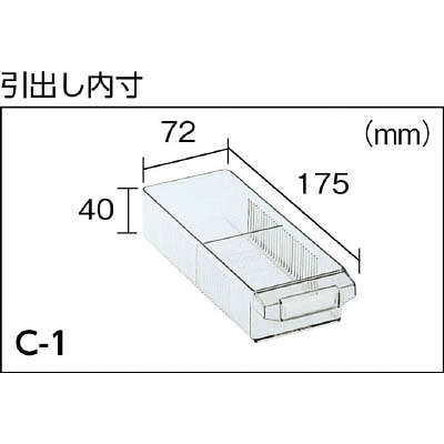 ■トラスコ中山(TRUSCO)　バンラックケースＣ型　４列５段  C-45 C-45