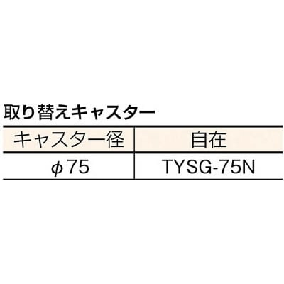 ■トラスコ中山(TRUSCO)　平台車　６３０Ｘ４００　ナイロン車　D-1T D-1T