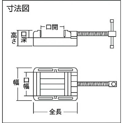 ■トラスコ中山(TRUSCO)　ボール盤バイス　Ｆ型　７５ｍｍ　FV-75 FV-75