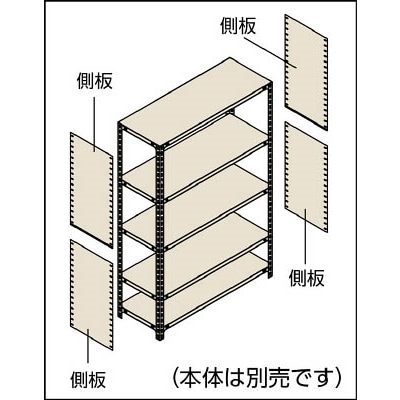 ■トラスコ中山(TRUSCO)　軽量棚用連結側板　３００Ｘ１２００用　G4V G4V NG