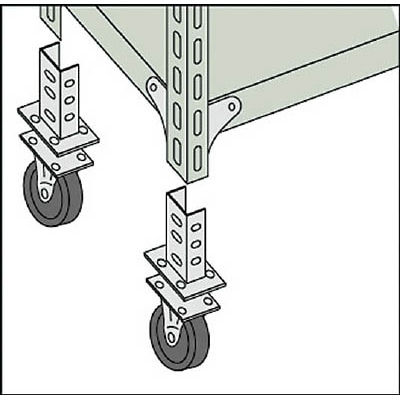 ■トラスコ中山(TRUSCO)　棚部材　キャスター取付金具　CA75 CA75