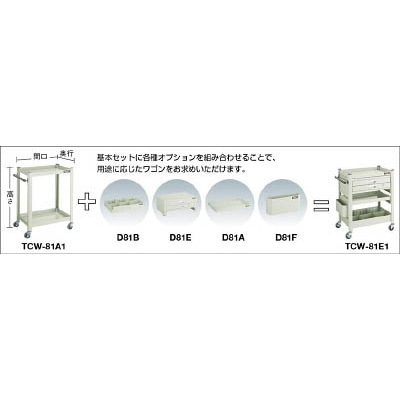 ■トラスコ中山(TRUSCO)　コンビネーションワゴン用スライド棚  D81C D81C