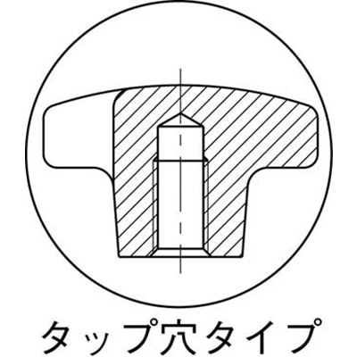 ■ベンリック　クロスノブ（タップ穴）４０　Ｍ８　CK40T CK40T
