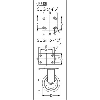 ■ＬＡＭＰ　重量用キャスター径１２７自在ブレーキ付ＳＥ（２００－１３９－５０４）　31-405B-PSE 31-405B-PSE