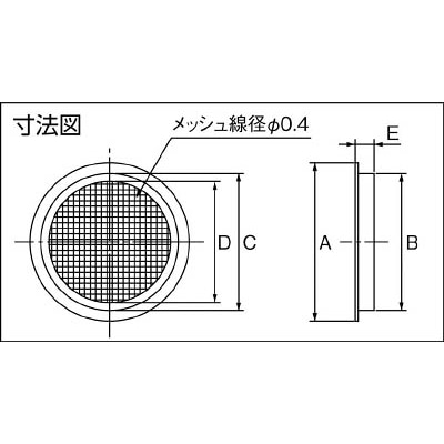 ■ＬＡＭＰ　ステンレス鋼製空気孔　ＳＡ－Ｍ３７（２１０－０３０－１６４） SA-M37
