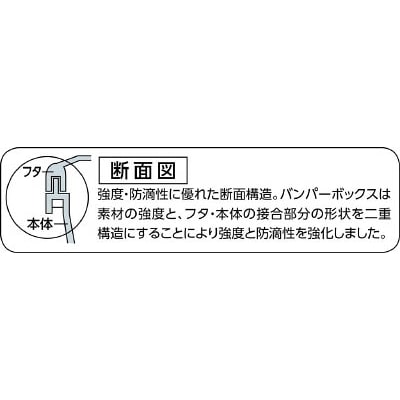 トラスコ中山(TRUSCO)　バンパーボックス　全長３９４ｍｍ　TFP-395 TFP-395