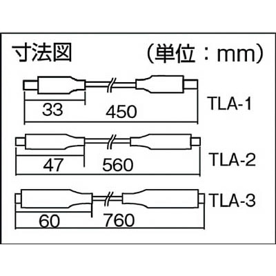 テイシン電機　テストリード大　７６ｃｍ　シールドクリップＬ両端付　TLA-3 TLA-3