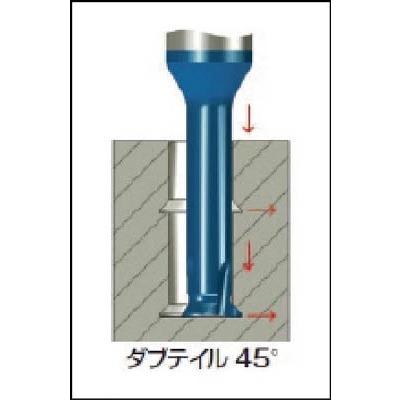 ■ＮＯＧＡ　裏座ぐりミニチャンファー４５°刃ダブテイル　MC0303C12 A45 MC0303C12 A45