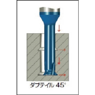 ■ＮＯＧＡ　裏座ぐりミニチャンファー４５°刃ダブテイル　MC0404C16 A45 MC0404C16 A45