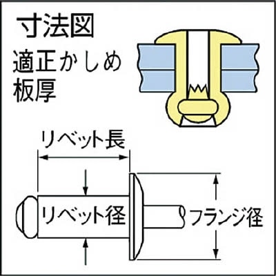 ■ＰＯＰ　オープンＲＶ（オールステン）Φ４．８、ＳＳＤ６４ＳＳＢＳ（１０００本）　SSD64SSBS　(1000ﾎﾞﾝｲﾘ) SSD64SSBS　(1000ﾎﾞﾝｲﾘ)