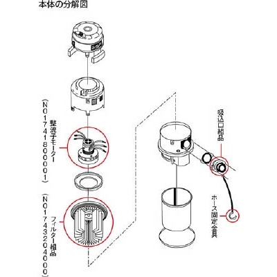 ■スイデンＳ　掃除機用　３８パイホース継ぎ手組品（手元パイプ）　NO1743503001 NO1743503001