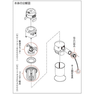 ■スイデンＳ　掃除機用　フィルター組品ＳＰＶ・ＳＭ　NO1743204000 NO1743204000
