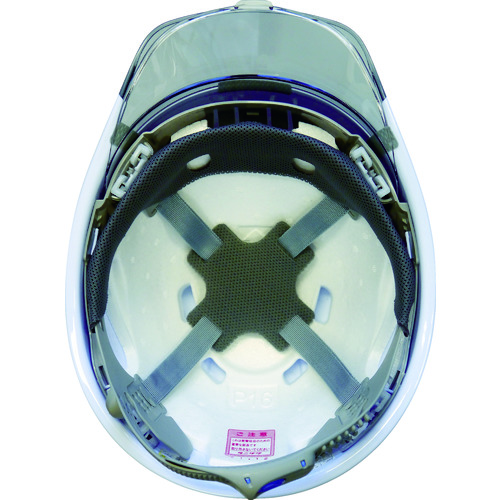 ■タニザワ　特大型ヘルメット　大型シールド面付　溝付　透明ひさし付 162VLSDV2W3J