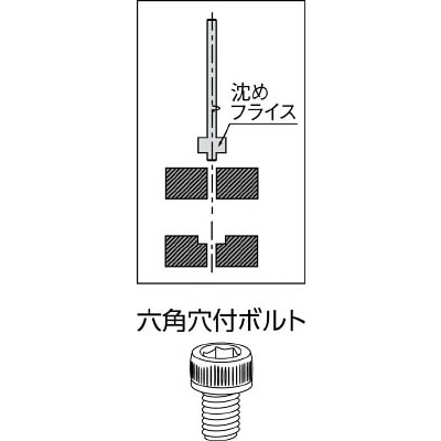 ■ＦＫＤ　ロングシャンク沈めフライス４　LS-CB4 LS-CB4