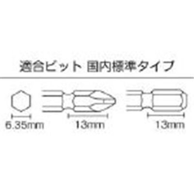 □空研 １／４インチＨｅｘ小型インパクトドライバー（６．３５ｍｍ６