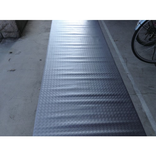 ■ワニ印　塩ビ養生マット　ヤバネ　シルバー　１．３ｍｍ厚×９２０ｍｍ×２０ｍ巻 003026