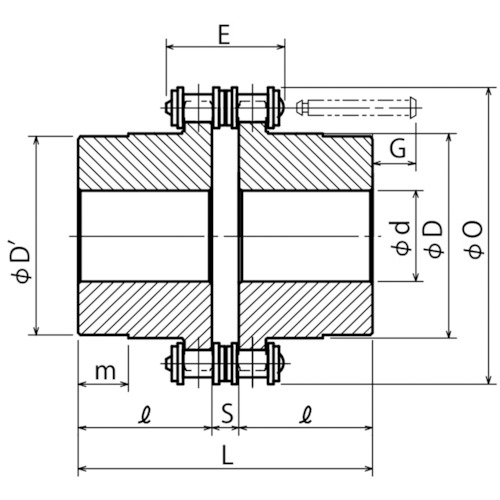 ■カタヤマ　カップリングスプロケットホンタイ　使用チェーンピッチ１２．７ｍｍ 4014H