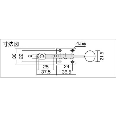 ■角田　ハンドル横型トグルクランプ　Ｎｏ．０３　KC-03 KC-03