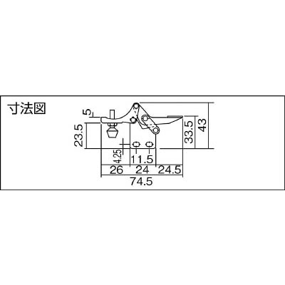 ■角田　ハンドル横型トグルクランプ　Ｎｏ．０８　KC-08 KC-08