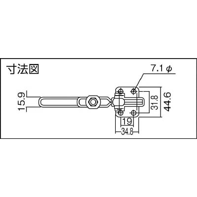 ■角田　ハンドル立型トグルクランプ　Ｎｏ．ＨＶ４５０　KC-HV450 KC-HV450