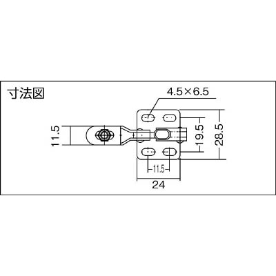■角田　ハンドル立型トグルクランプ　Ｎｏ．０９　KC-09 KC-09