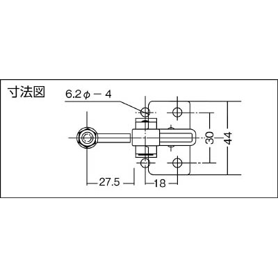 ■角田　ハンドル立型トグルクランプ　Ｎｏ．４０Ａ　KC-40A KC-40A