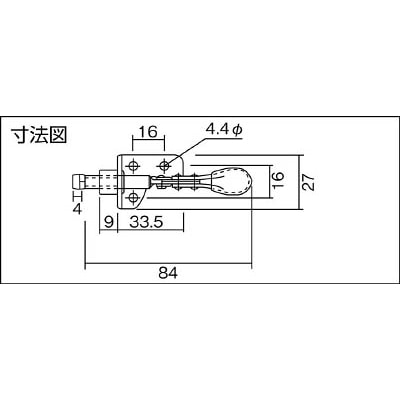 ■角田　押し引き兼用トグルクランプ　Ｎｏ．ＳＬ１０　KC-SL10 KC-SL10