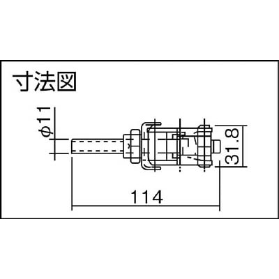 ■角田　押し引き兼用トグルクランプ　Ｎｏ．ＦＭ１５０　KC-FM150 KC-FM150
