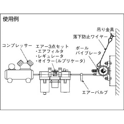 ■エクセン　空気式ポールバイブレータ　ＵＨ１９Ａ　UH19A UH19A