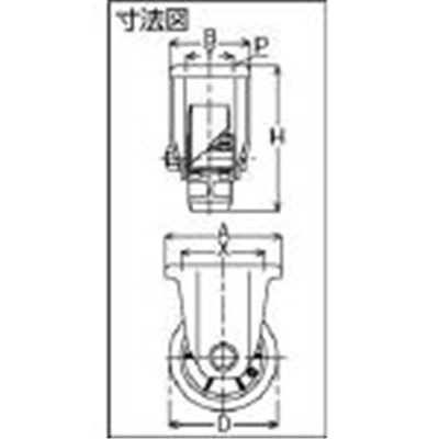 ■ヨドノ　重荷重用ウレタン車付固定車　YRKH130 YRKH130