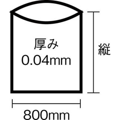 サニパック　Ｎ－７３Ｎシリーズ７０Ｌ透明　１０枚　N-73-CL N-73-CL