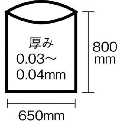 ■サニパック　Ｎ－４４４５Ｌ白半透明　１０枚　N-44-HCL N-44-HCL