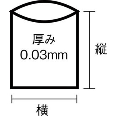 サニパック　スタンダートポリ袋８号（０．０３ｍｍ）　L08 L08