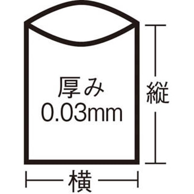 サニパック　Ｌ１２Ｈスタンダートポリ袋吊り下げタイプ（０．０３）　１２号　L12HCL L12HCL