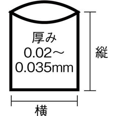 ■ワタナベ工業(Watanabe Industry) 　透明ゴミ袋（再生原料タイプ）４５Ｌ　U-45 U-45