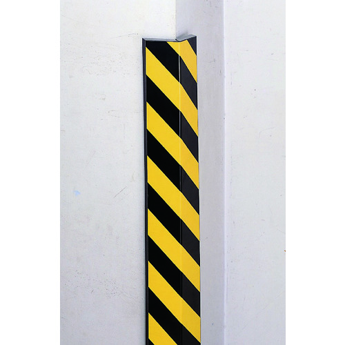 ■緑十字　コーナークッション　黄／黒（トラ）　２００×１０００×１５ｍｍ　無反射 246010
