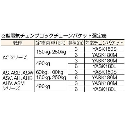 ■象印　α用下フックセット（６０ｋｇ～２５０ｋｇ用）　YAS-K06008 YAS-K06008