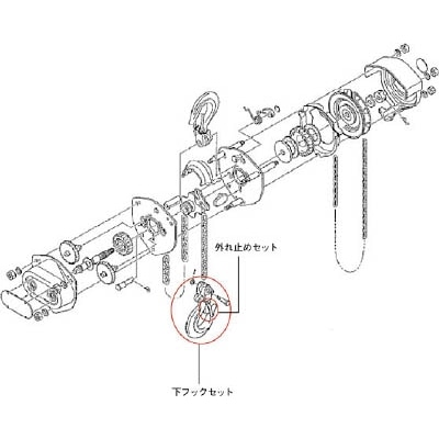 ■象印　ＨＭ３－１ｔ用外れ止めセット　YHM3-010003 YHM3-010003