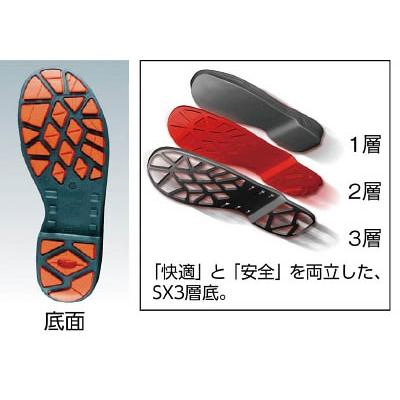 ■シモン　安全靴　短靴　ＳＬ１１－Ｒ黒／赤　２６．５ｃｍ　SL11R-26.5 SL11R-26.5