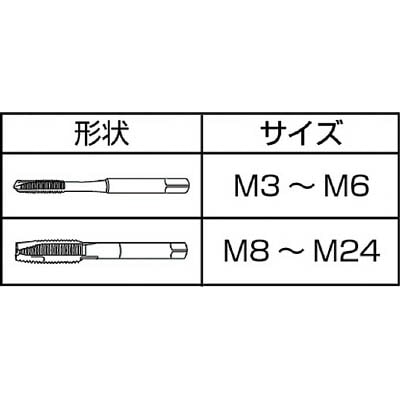 ■ＩＳ　ロングジェットタップ　Ｌ＝１００　Ｍ５Ｘ０．８　L100JET-M5X0.8　(M5X0.8) L100JET-M5X0.8  (M5X0.8)